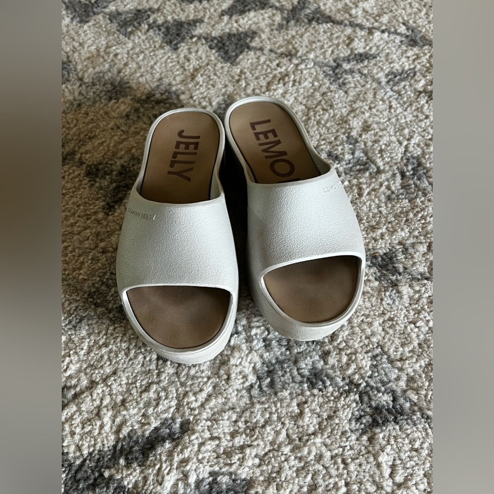 Lemon Jelly Gold Sandals- Size 38